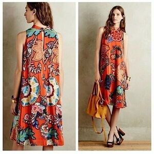 Anthropologie Maeve Larkhill‎ Silk Dress